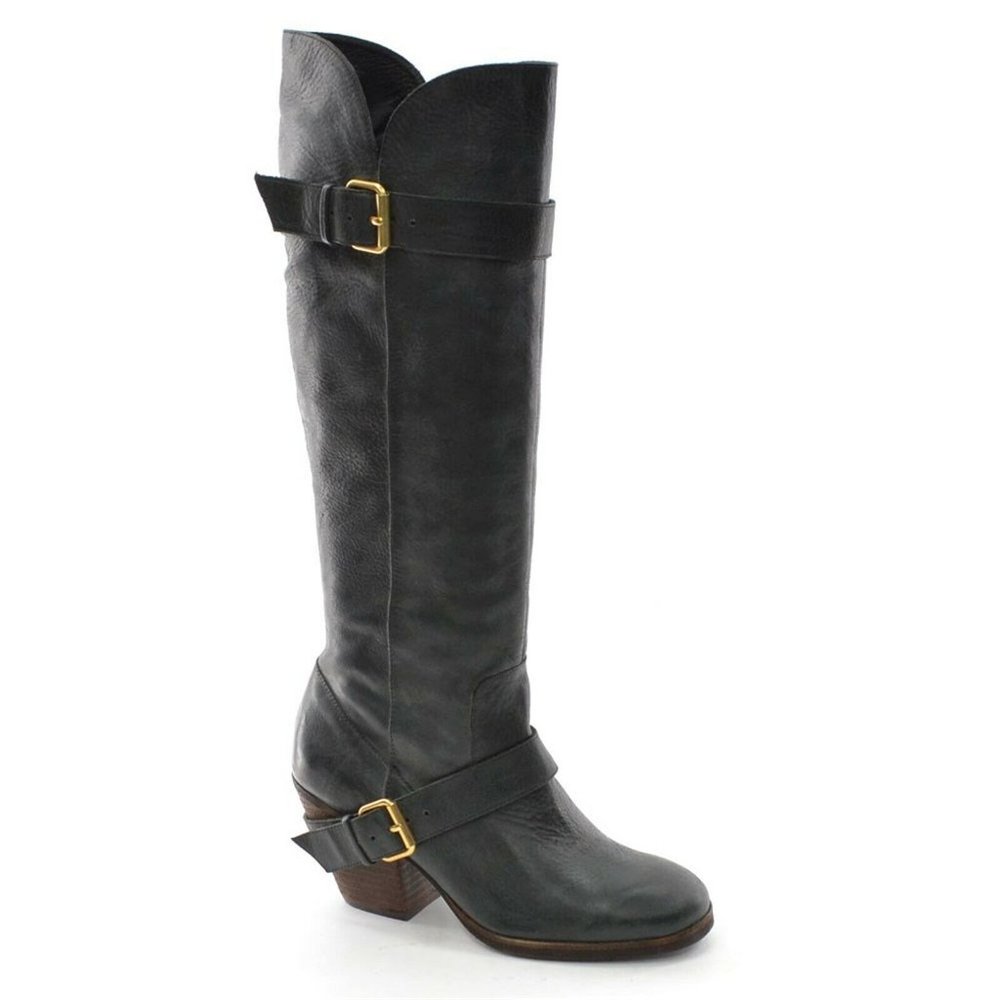Matiko Autumn Buckle Harness Riding Knee Boots 6 M New